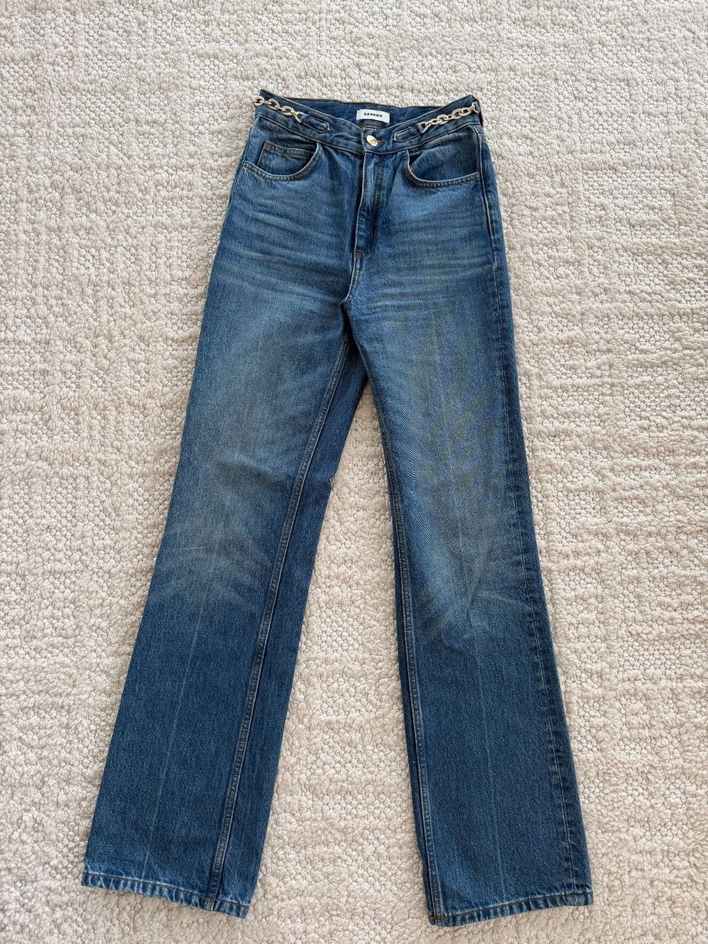 Sandro Jeans: Sandro Bootcut Jeans mit Kette, Grösse 36 – Nuovo (secondo la descrizione) da Luzern venduto da prelovedfashion_99 1