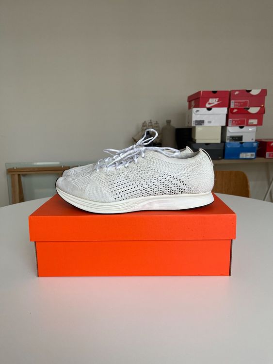 Nike Flyknit Racer, white, US 10 | Kaufen auf Ricardo