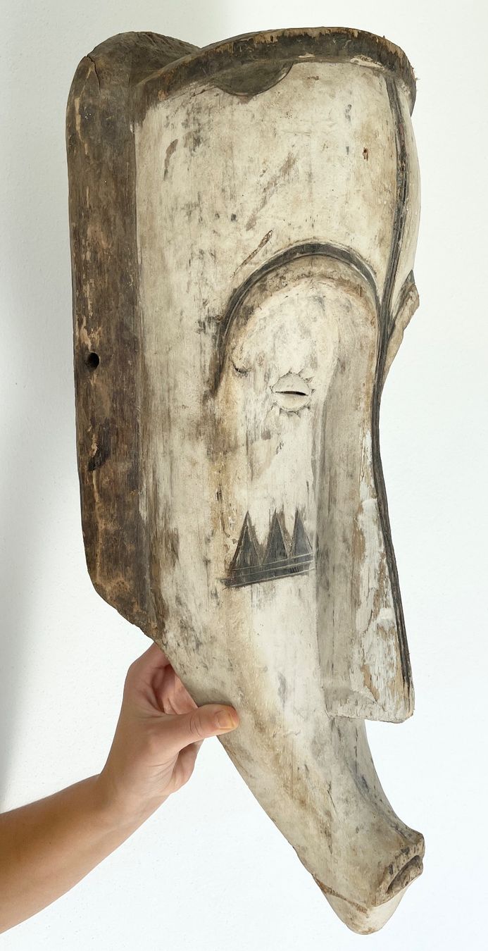 Skulpturen & Statuen: XXL alte Fang Maske Gabun Höhe 63 cm Top Stück – Gebraucht aus Rüthi (Rheintal) von Kunsthaus777 1