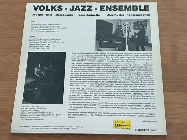 Dischi in vinile: VOLKS-JAZZ-ENSEMBLE: RECYCLING - SWITZERLAND – Nuovo (secondo la descrizione) da Fahrwangen venduto da Swirl2 1