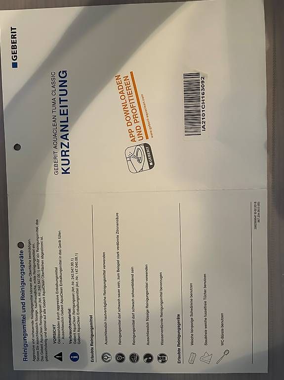 WC: Geberit AquaClean Tuma Classic Dusch-WC – Usato da Zug venduto da HelenOL 3