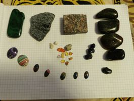 Edelstein Sammlung diverse Steine und Cabochons gebraucht