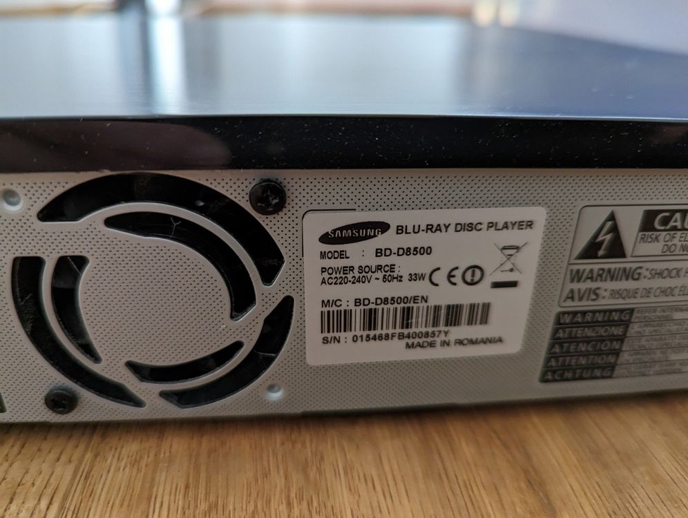 Samsung HD Recorder mit Blu Ray Player (Modell BDD8500) Kaufen auf