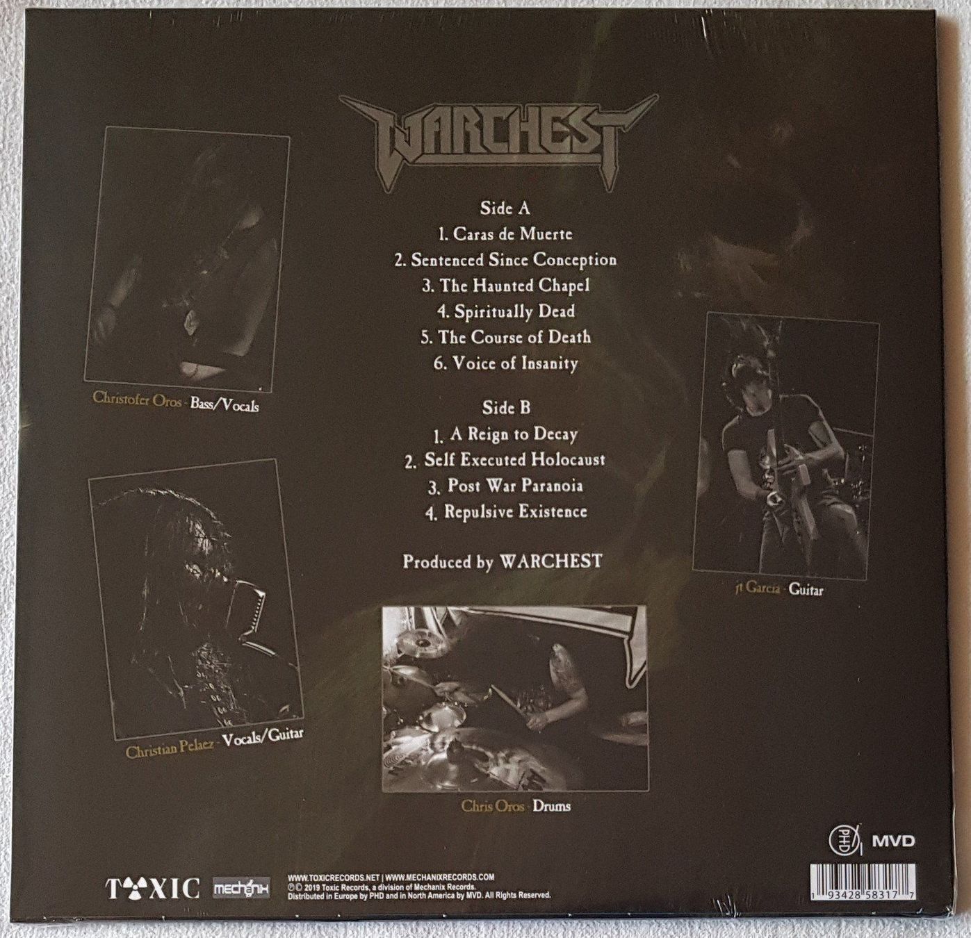 Dischi in vinile: Warchest - Sentenced Since - First Press Chile - Red Vinyl – Nuovo e nell'imballaggio originale da Uster venduto da Zardodel 1