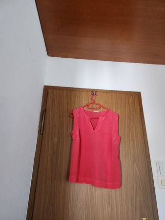 Chemisier IKKS rouge taille 38 en soie
