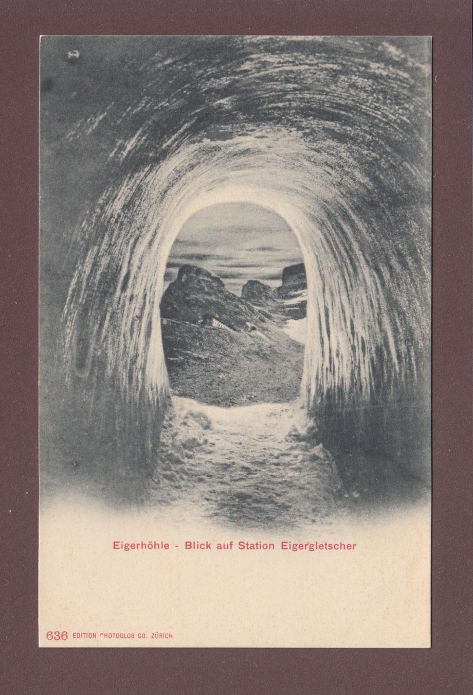 Cartoline postali: EIGERGLETSCHER - Eishöhle – Usato da Pully venduto da nicecards