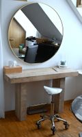 1 Miroir rond doré, parfait pour une déco tendance
