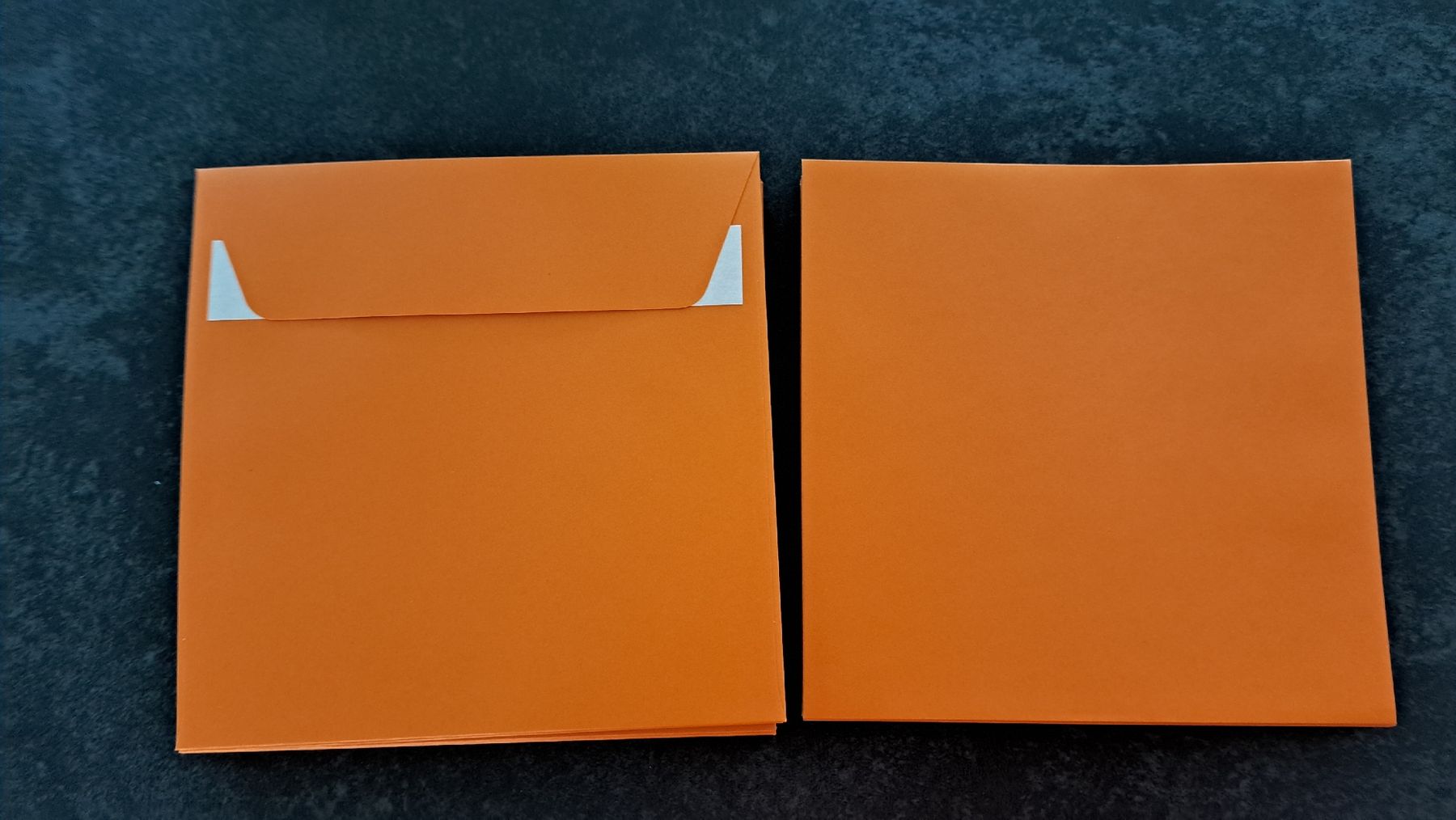 Buste & buste per spedizione: 50 orange Couverts 17.5 x 17.5 cm – Nuovo e nell'imballaggio originale da Winterthur venduto da Dream_of