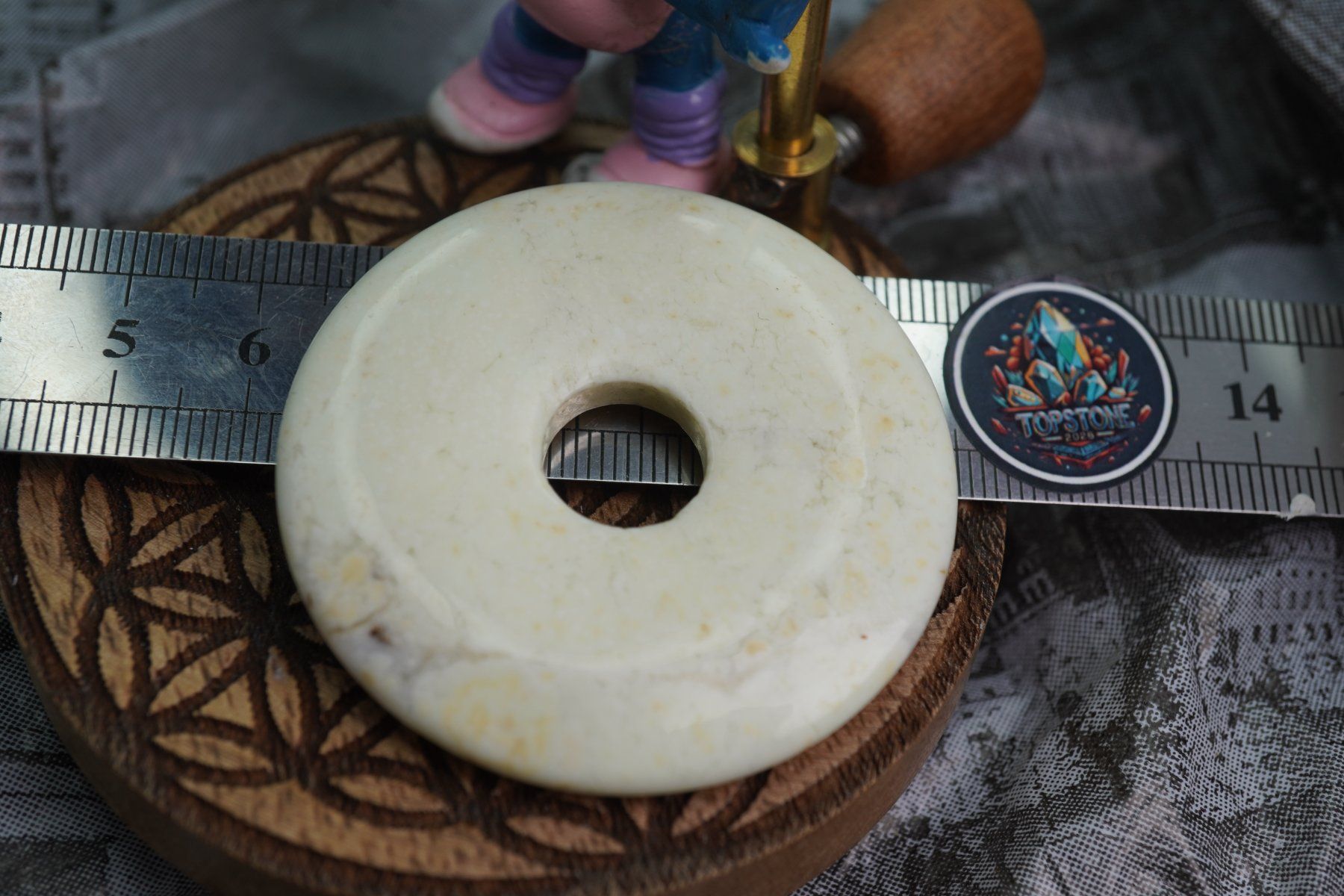Minerali & Pietre curative: Chrysopras     Pi  Scheibe  ca50mm    ab  1.-     Räumung – Nuovo e nell'imballaggio originale da Eschenbach SG venduto da topstone 4
