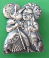 Basler Fasnachtsplakette Silber mit Nadel 2013