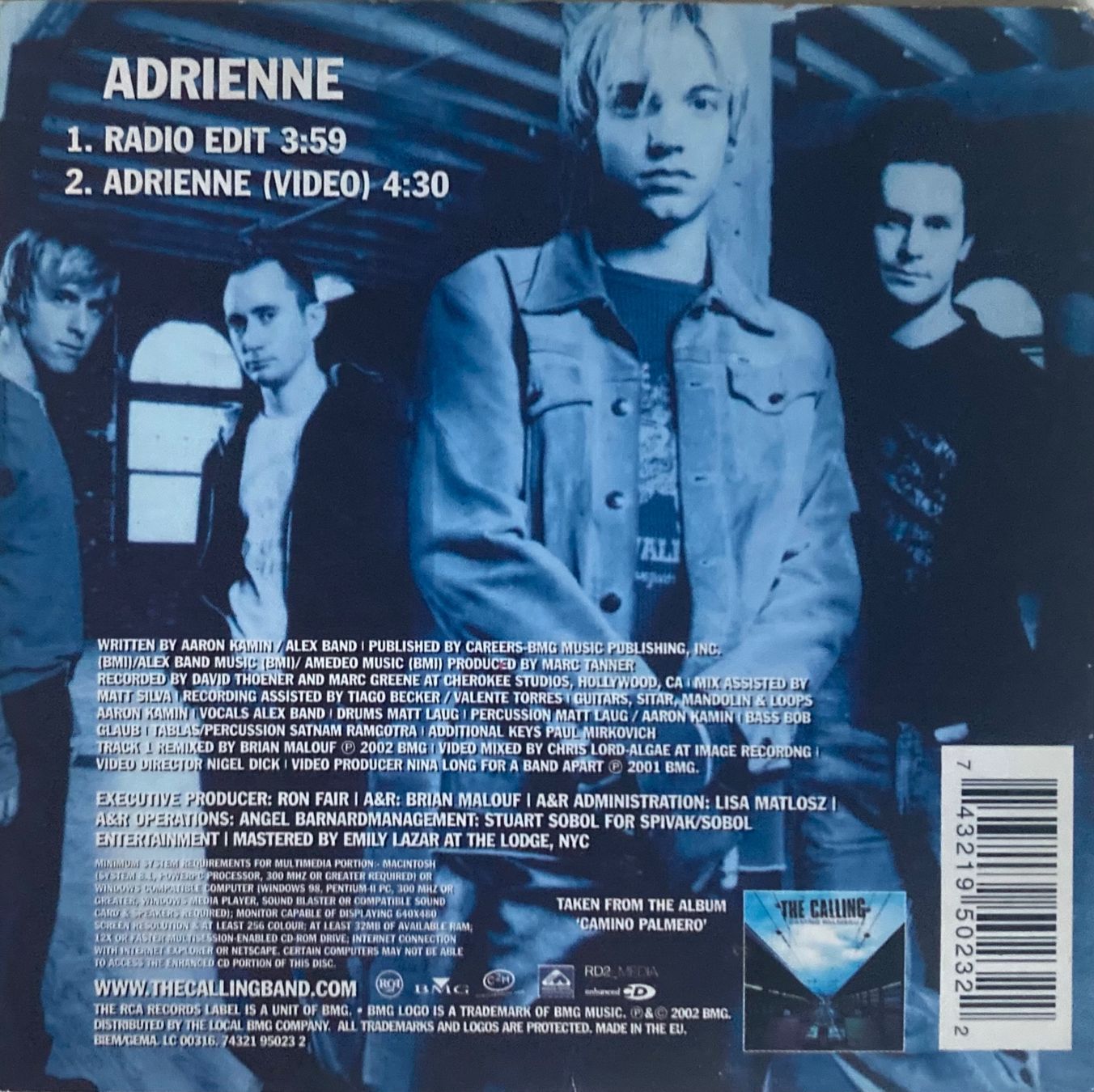 CDs: THE CALLING - ADRIENNE – Gebraucht aus Poliez-Pittet von Newtown-Records 1