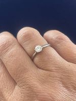 BUCHERER Ring Solitaire Weissgold 18 Karat Diamant 0.40ct