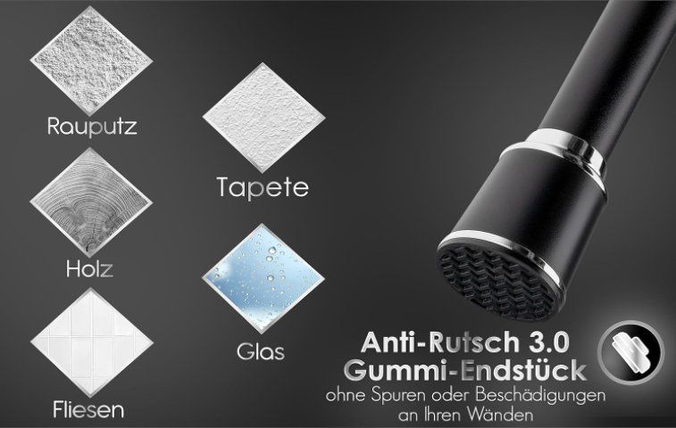 Sonstiges für Haushalt & Wohnen: Vorhangstange ohne Bohren 170-220cm – Neu und originalverpackt aus Adlikon b.Regensdorf von MK-VORHANGSERVICE 4