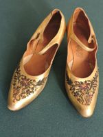 Vintage Schuhe (1920/30), ca. Grösse 39 mit Glasperlen