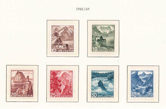 Tous les timbres: Landschaftsbilder 1948 – Neuf (Voir description) à Bellach par qsearch