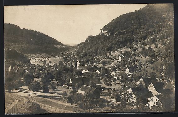 Cartoline postali: Eptingen, Teilansicht nit Bergpanorama – Usato da Berlin venduto da bartko-reher