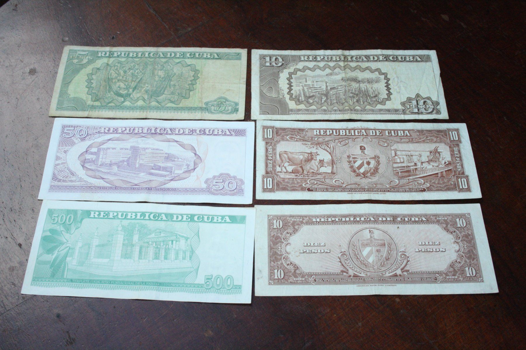 Banconote: CUBA 6 billets différents à partir de 1956 – Usato da Cormondrèche venduto da Hermes.monnaies 1