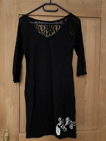 Schwarzes Kleid mit Spitze Gr. M Festlich Elegant Party