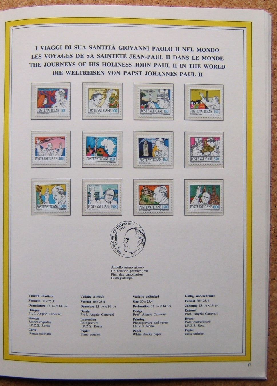 Tutti i francobolli: JAHRBUCH VATIKAN 1984 – Nuovo (secondo la descrizione) da Brunnen venduto da Nonne04 6