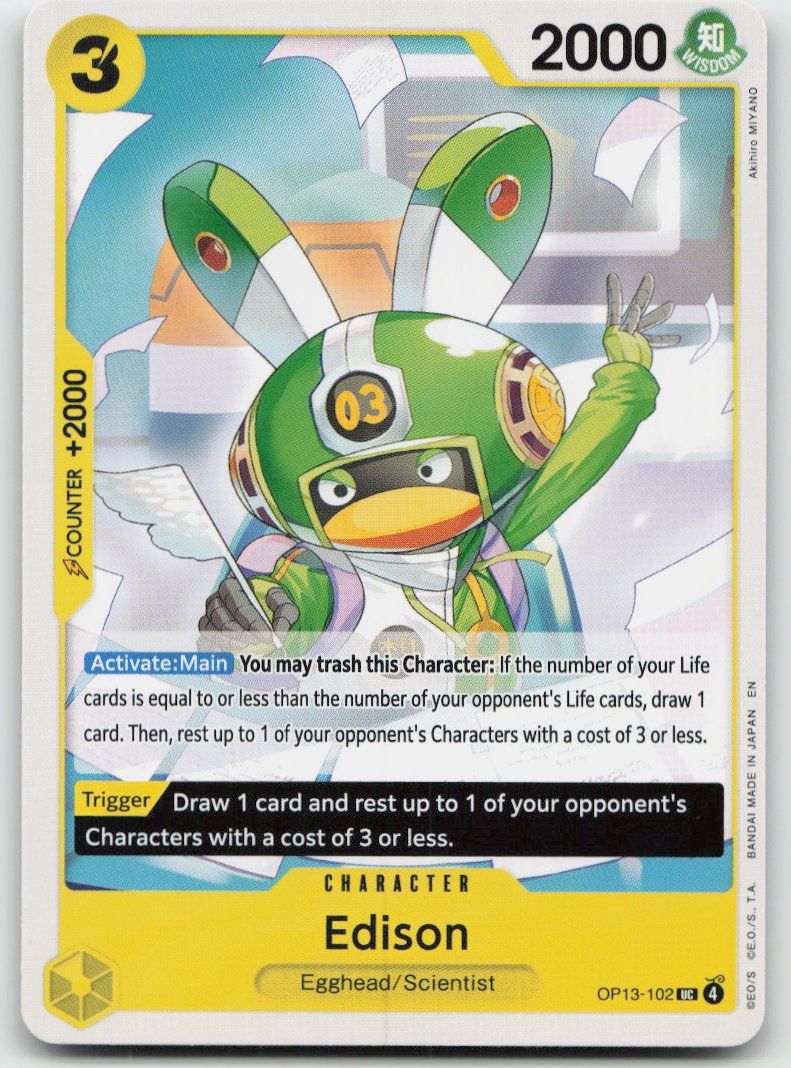 Bandai Sammelbilder & Trading cards: One Piece Edison OP13-102 UC – Gebraucht aus Lugano von VlaseCard