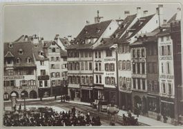 BASEL - Marktplatzes Jahren 1898-1904  -  23cm x 16cm