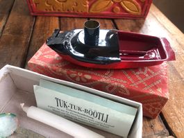 Tuk-Tuk Dampfschiff Boot – recycling Blech Böötli