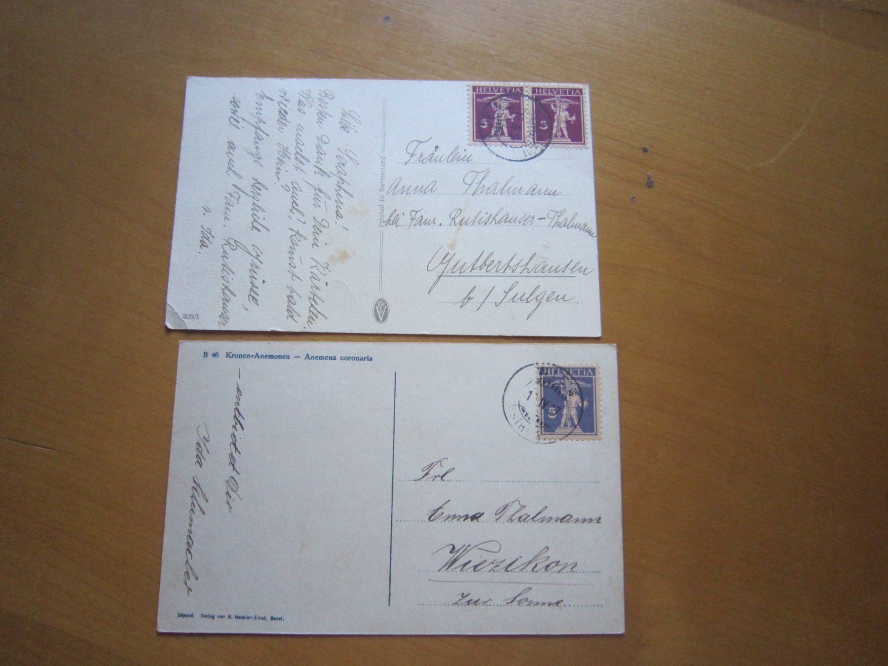 Cartes postales: No2 Postkarten Blumen ab 1927 – D'occasion à Gordola par Polentaefung 3