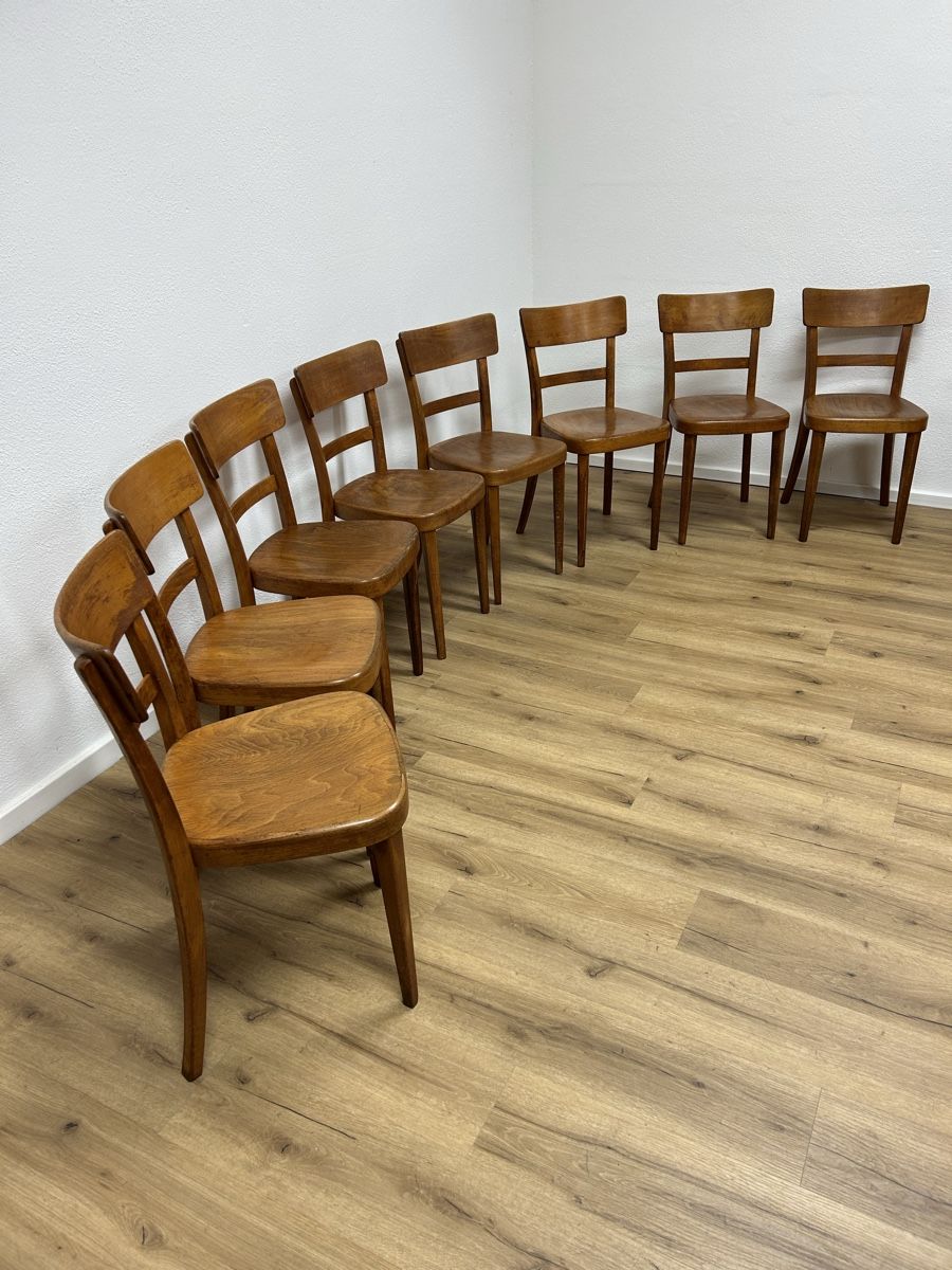 Stühle: 8er Set Beizenstühle Klingnau – Gebraucht aus Basel von Sackmann 1