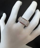 Eleganter 750 WG Ring mit 27 funkelnden Brillanten von C.B.