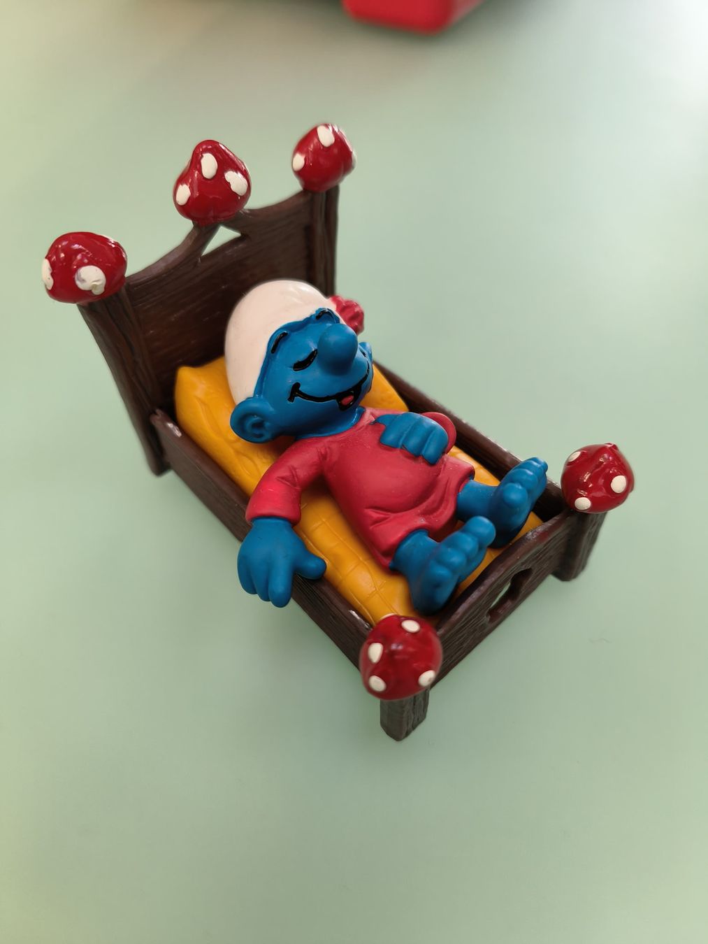 Schleich Statuette: Schtroumpfs schlumpf puffi dormeur – Usato da Lignières venduto da Sulyvan