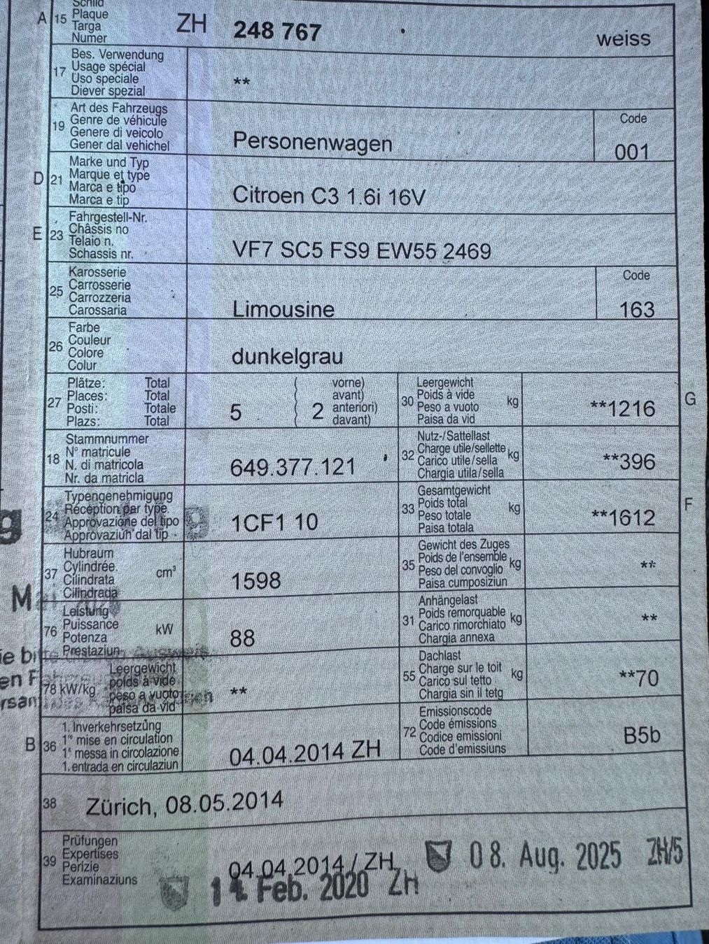 Citroën Automobili: Citroen C3 1.6i Automatique – Usato da Crissier venduto da vim_r8qn 9