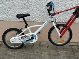 Vélo enfant B'TWIN blanc 16 pouces bon état