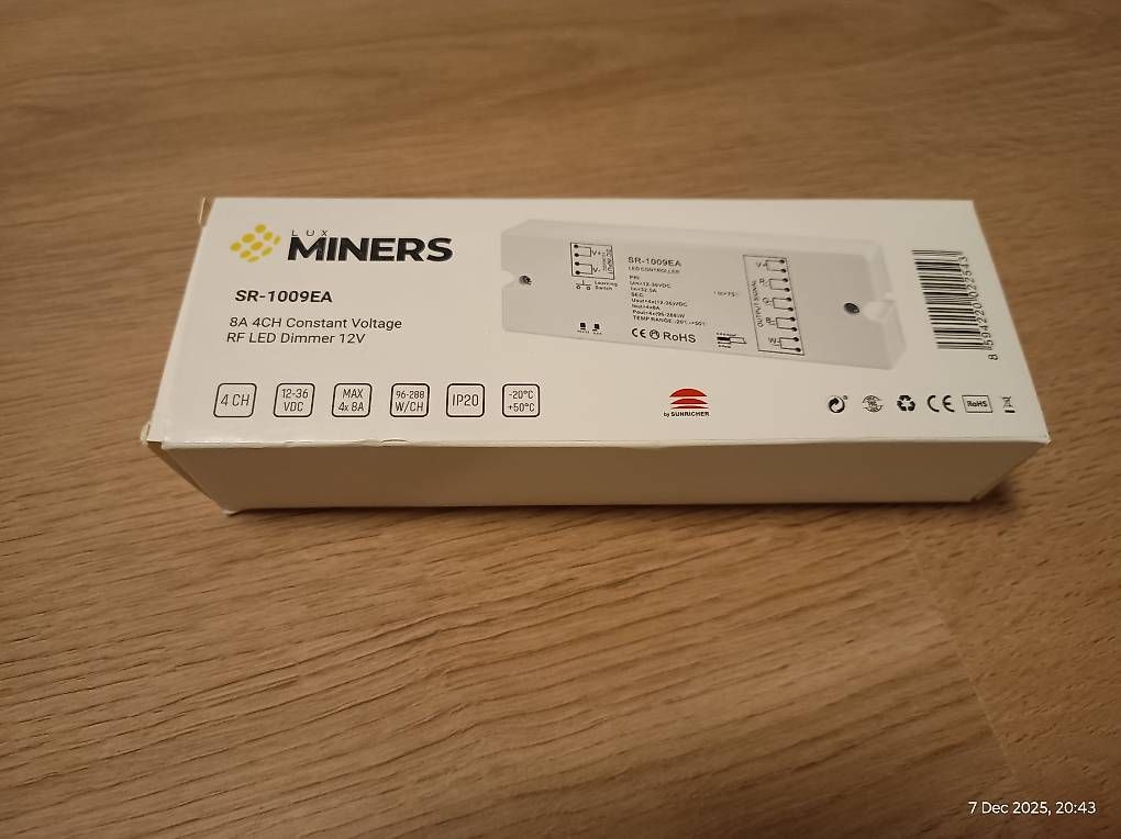 Telecomandi: Funk-Dimmer-Steuerung Sunricher SR-1009EA – Nuovo e nell'imballaggio originale da Regensdorf venduto da Hrochan 1