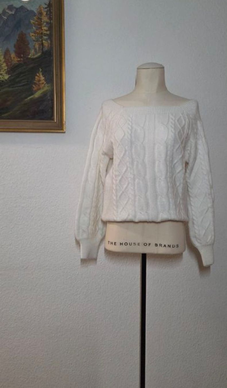 Maglioni & Felpe: 2x Strickpullover, grün & creme, Gr. S-M – Nuovo (secondo la descrizione) da Kreuzlingen venduto da MeinKleinesAtelier 1