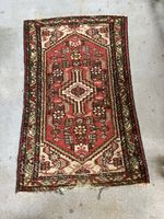Teppich klein gemustert rot L. 122 cm Br. 76 cm