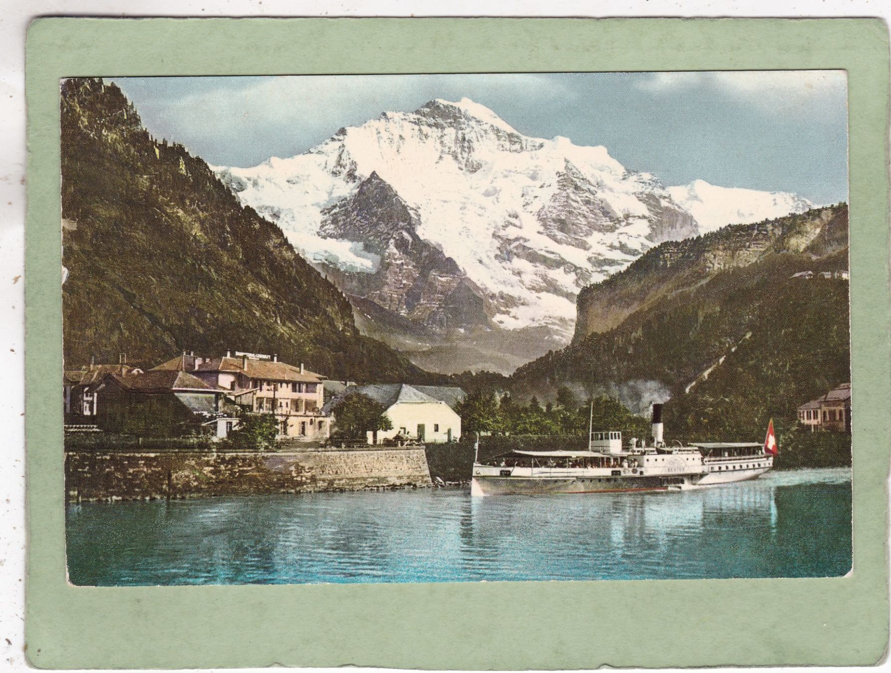 Cartoline postali: Interlaken Schiffstation  1963 – Usato da Herisau venduto da Lisegrat2008