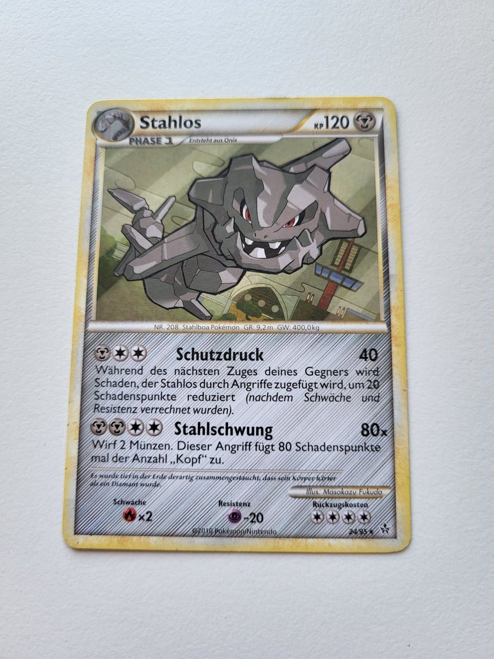 Pokémon Carte collezionabili: Stahloss / Steelix (Unleashed 24/95) – Usato da Erlenbach ZH venduto da ram_mjn5