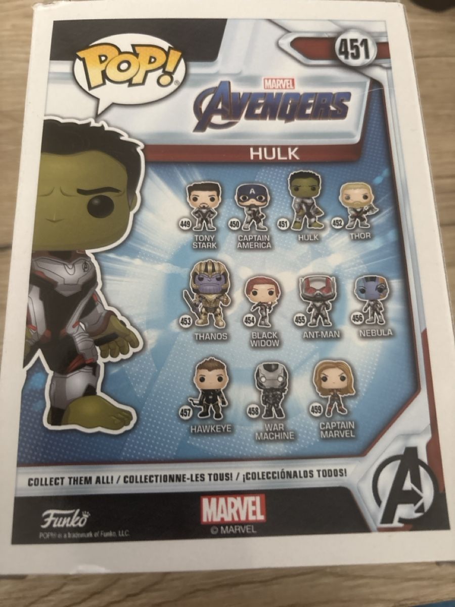 Funko Figurines: Funko Pop Marvel Avengers Hulk 451 neu – Neuf (Voir description) à Wetzikon ZH par Bclement 1
