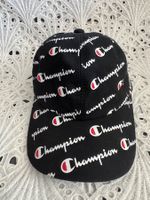 Champion Cap Schwarz mit Logo Top Zustand Unisex