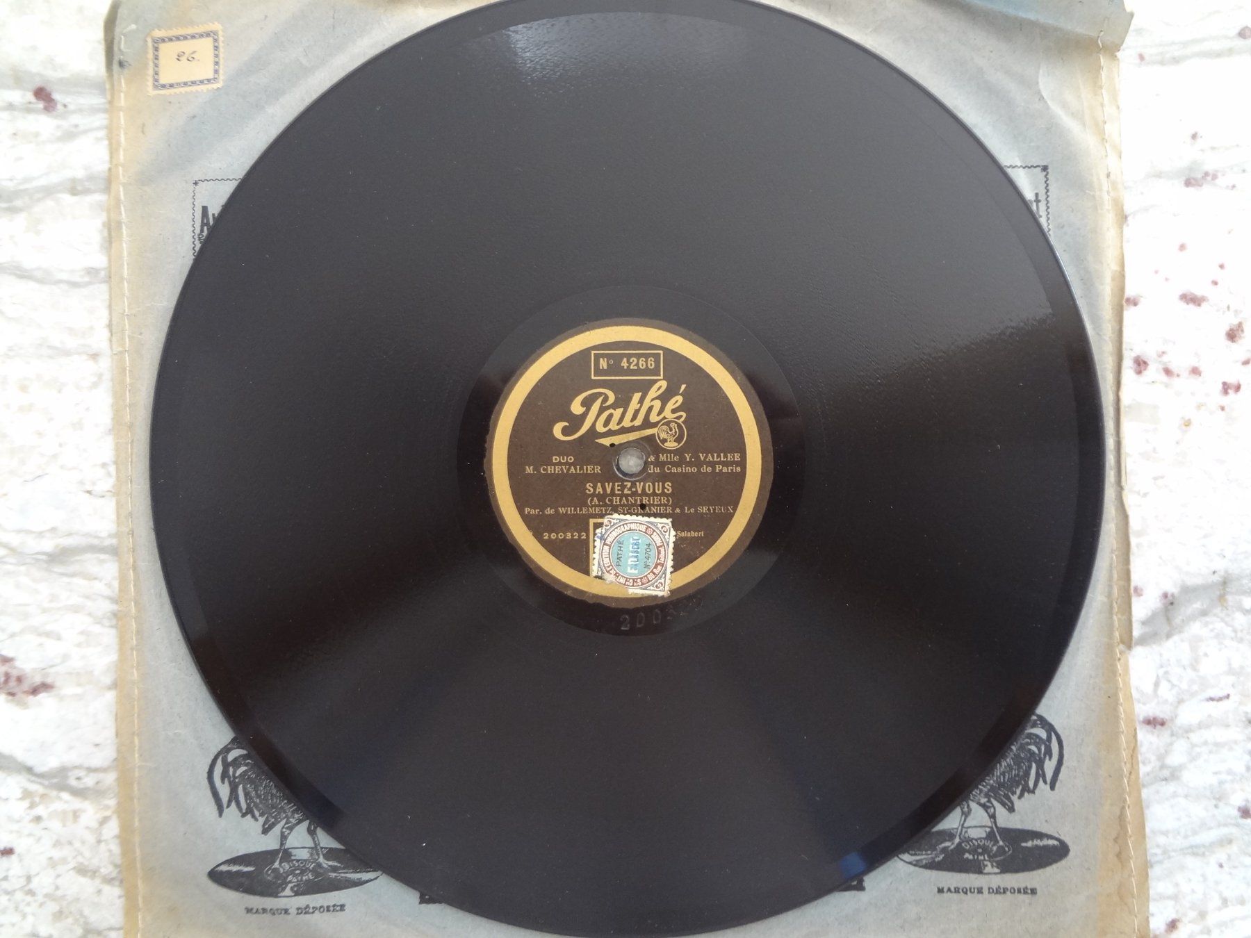 Dischi in vinile: 3 disques 78 tours saphir de Maurice Chevalier – Usato da Aigle venduto da Robflac55 1