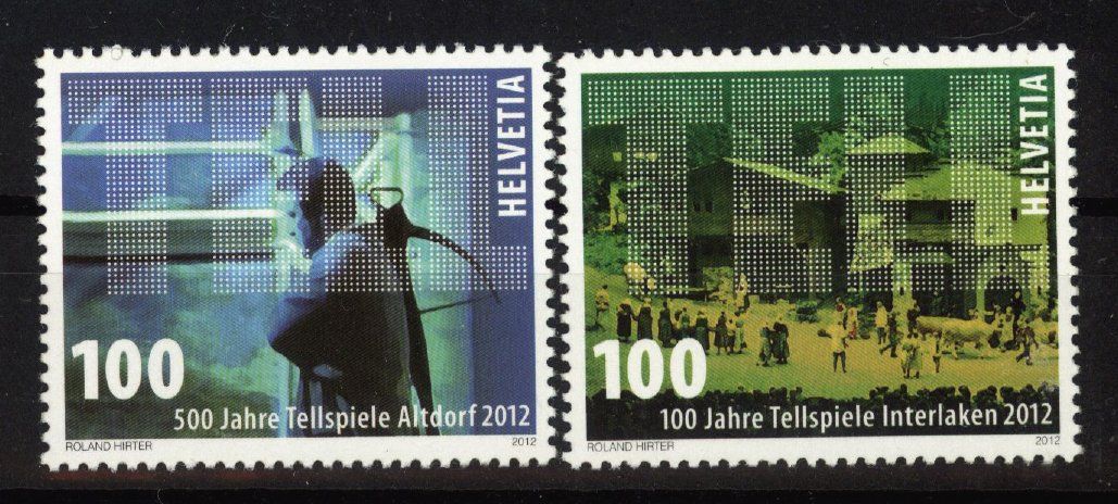 Tutti i francobolli: 2012, Jubiläen Tellspiele ** – Usato da Willisau venduto da Vollstempel