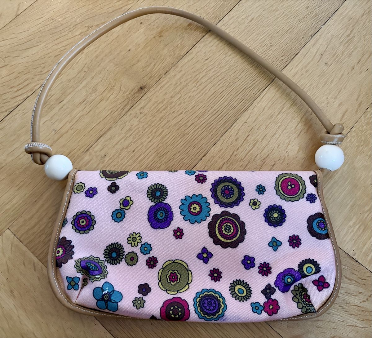 Taschen für Damen: Gygla Handtasche, rosa mit Blumenmuster – Gebraucht aus Muttenz von cho_xj52 5