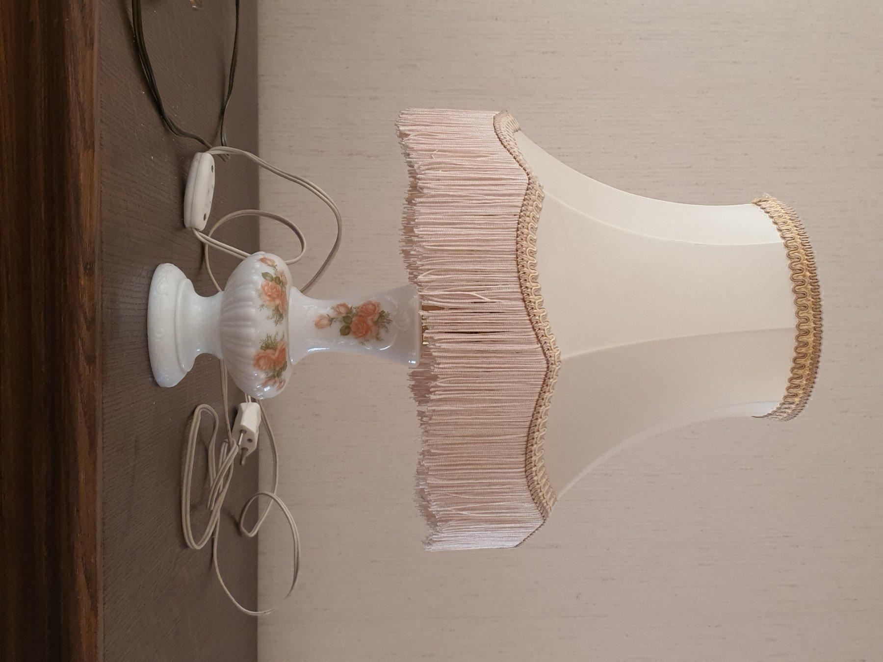 Lampade: Lampe de chevet peinte Roses – Usato da DUGNY (-Leytron) venduto da Rdeny 2