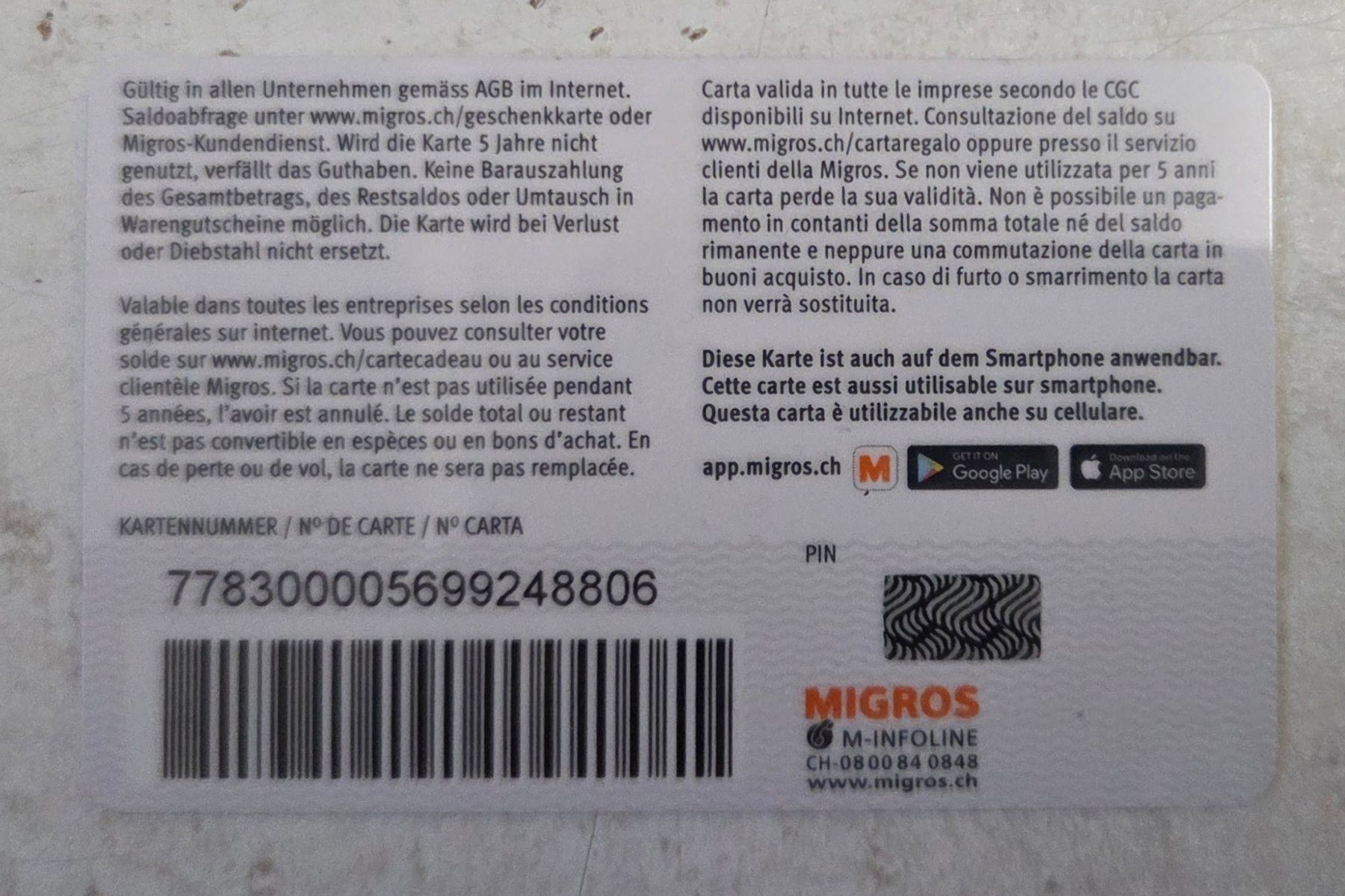 Cartoline: M Geschenkkarte beST – Usato da Gossau SG venduto da oreliefredy 1