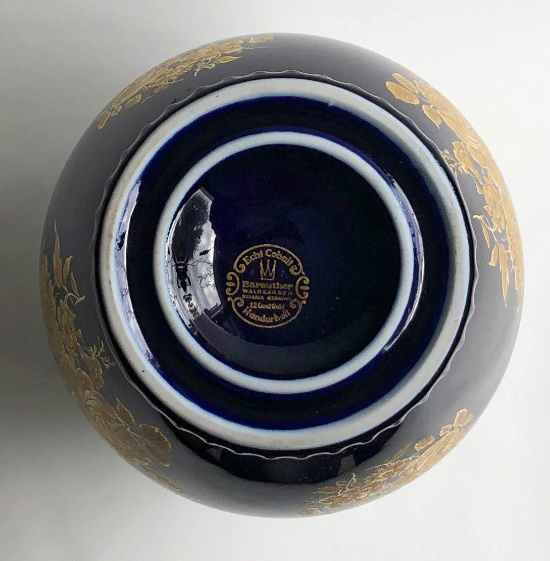 Vasi & Recipienti: BAREUTHER WALDSASSEN ECHT COBALT VASE – Usato da Dübendorf venduto da Orchid18 5