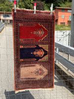 Pakistan Saf Design Teppich handgeknüpft 127x66cm sauber