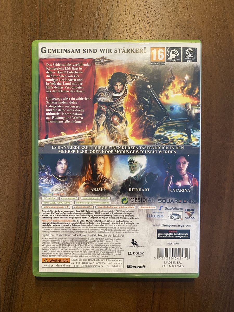 Microsoft Giochi: Dungeon Siege 3 für Xbox 360 – Usato da Thunstetten venduto da Virus_33 2