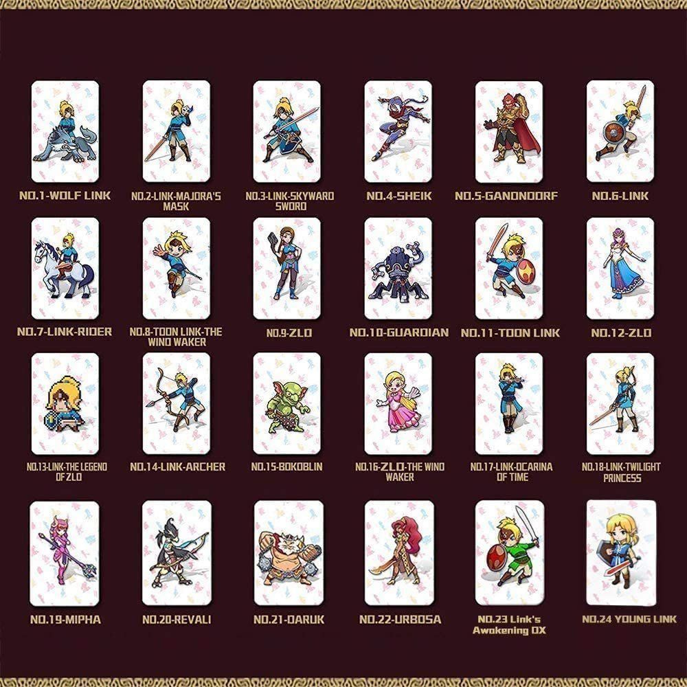 Cartoline: 24 Zelda Amiibo Mini NFC Karten – Nuovo e nell'imballaggio originale da Wohlen AG venduto da gnabbr