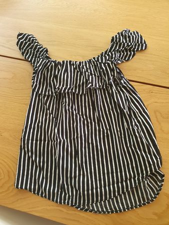 Today Sommer Top, gestreift, schwarz/weiss, Gr. L, neuwertig