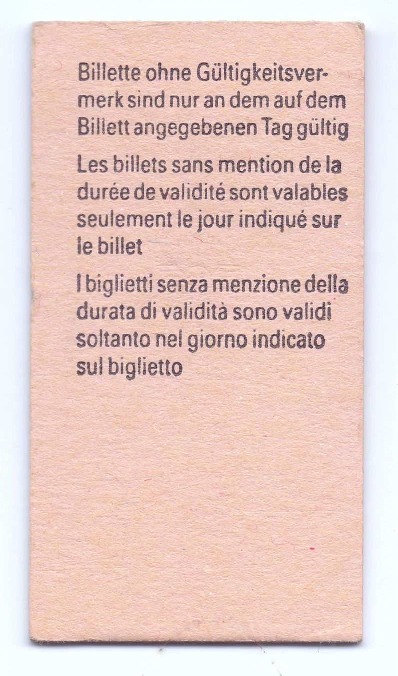Tickets: Billette Vevey - Puidoux-Chexbres – Gebraucht aus Langenthal von Sammlungs_aus 1